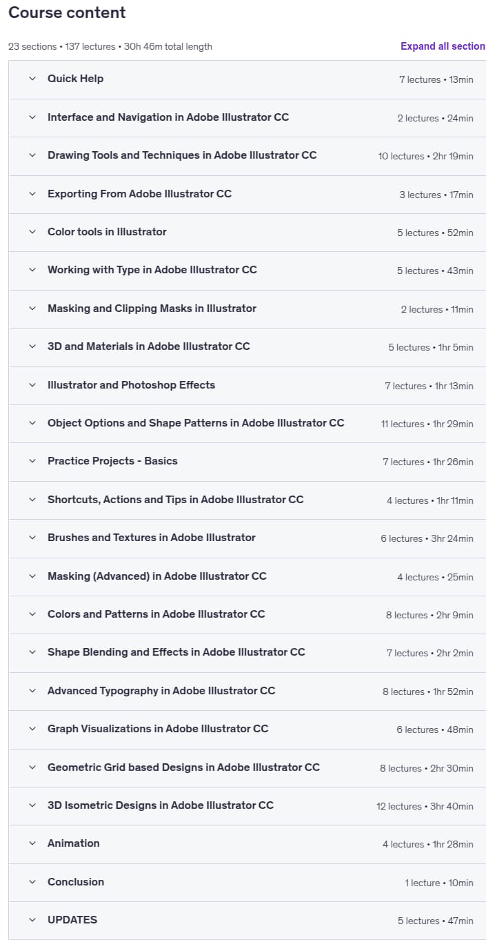 课程主题 · 是的 Adobe Illustrator CC 硕士课程: 基础到 Pro + AI 2025-2