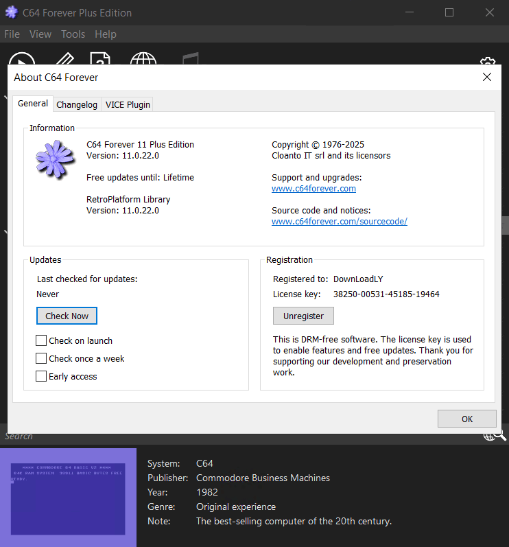 Bilder · Cloanto C64 für immer 11.2.2 Mehr Edition