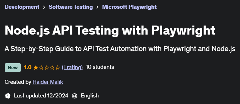 Pictures · Node.js API Testing with Playwright 2024-11