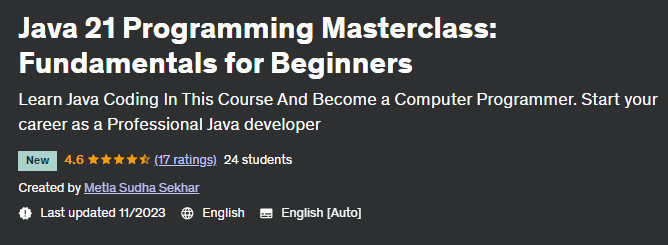 Pictures · Udemy — Java 21 Programming Masterclass: Fundamentals for Beginners 2023-10