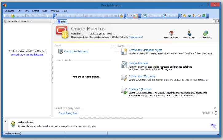 Bilder · Oracle Maestro Profis 16.1.0.5