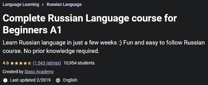 Pictures · Udemy — Complete Russian Language course for Beginners A1 2019-2