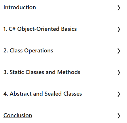 Course topics · Advanced C#: Object-Oriented Programming 2023-10