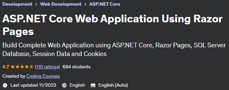 Pictures · Udemy — ASP.NET Core Web Application Using Razor Pages 2023-11