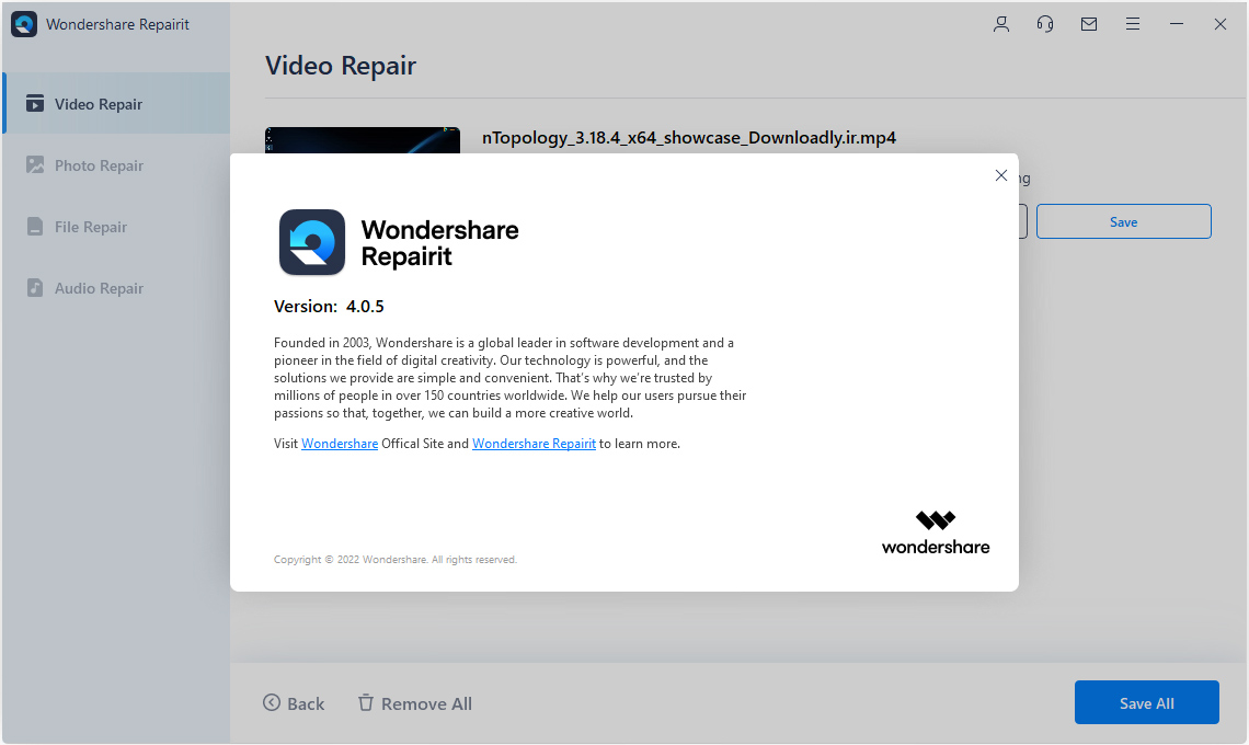 Bilder · Wondershare Reparatur 6.6.1.7 Sieg /macOS