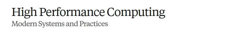 Pictures · Elsevier – High Performance Computing Modern Systems and Practices 2024