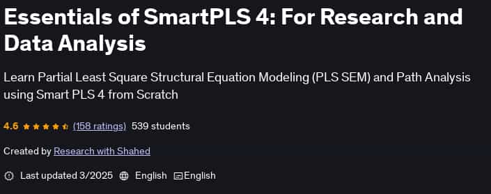 Pictures · Udemy — Essentials of SmartPLS 4: For Research and Data Analysis 2025-3