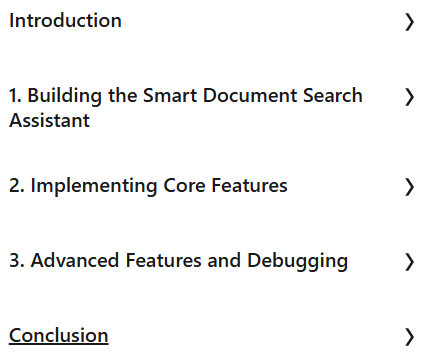 Course topics · Build a Document Search Assistant with Node and OpenAI’s Assistants API 2025-3