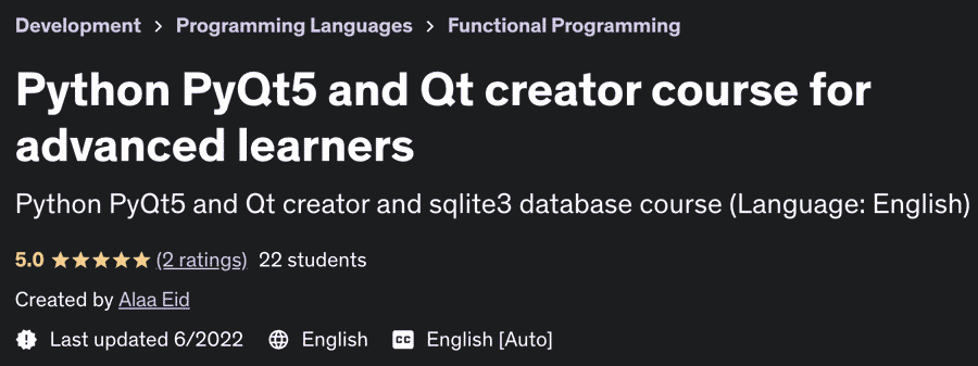 Pictures · Udemy — Python PyQt5 and Qt creator course for advanced learners 2022-2