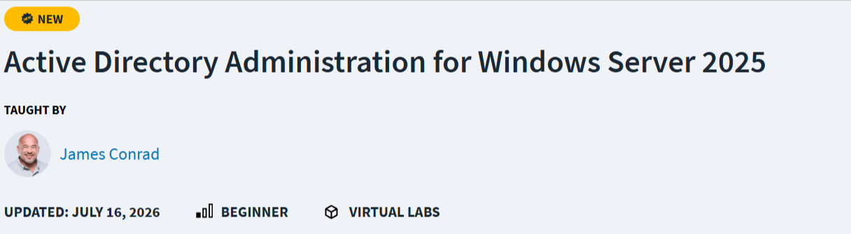 الصور · CBTNuggets – إدارة المكاتب النشطة Windows الخادم 2026-7