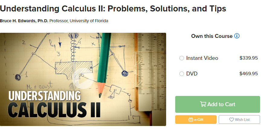 Pictures · The Great Courses — Understanding Calculus II: Problems, Solutions, and Tips 2019-2