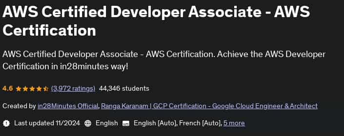 Pictures · Udemy — AWS Certified Developer Associate – AWS Certification 2024-11