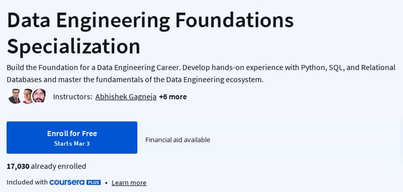 Pictures · Data Engineering Foundations Specialization 2025-3