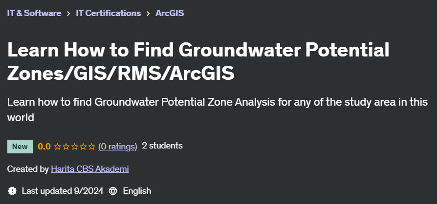 Pictures · Udemy — Learn How to Find Groundwater Potential Zones/GIS/RMS/ArcGIS 2024-9