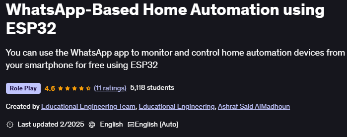 Images · L’automatisation à domicile basée sur WhatsApp avec ESP32 2025-2