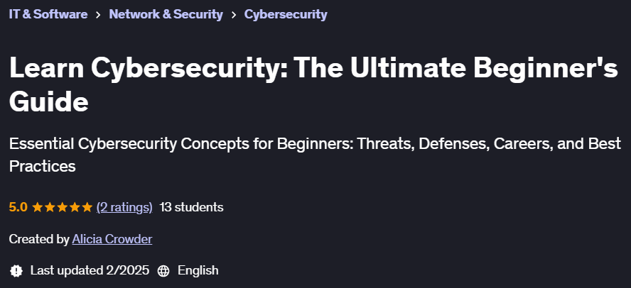 Pictures · Udemy — Learn Cybersecurity: The Ultimate Beginner’s Guide 2024-11