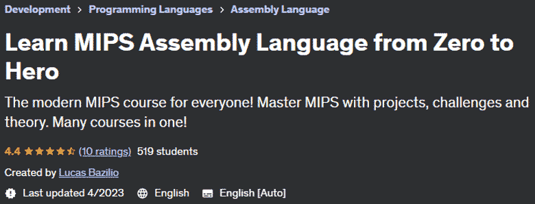 Pictures · Udemy — Learn MIPS Assembly Language from Zero to Hero 2023-4Udemy – Learn MIPS Assembly Language from Zero to Hero 2023-4