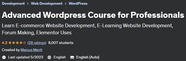 Pictures · Udemy — Advanced WordPress Course for Professionals 2023-5