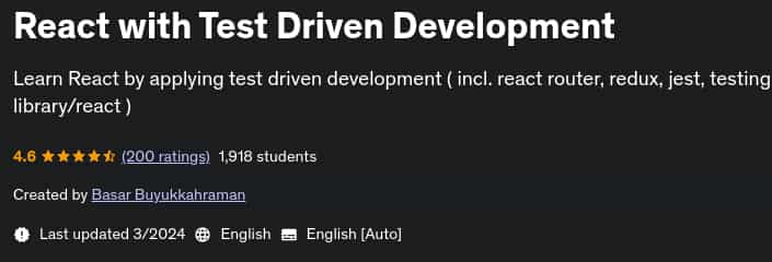 Pictures · Udemy — React with Test Driven Development 2024-3