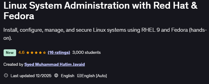 تصاویر · Linux Red Hat & Fedora کے ساتھ نظام انتظامیہ 2025-12
