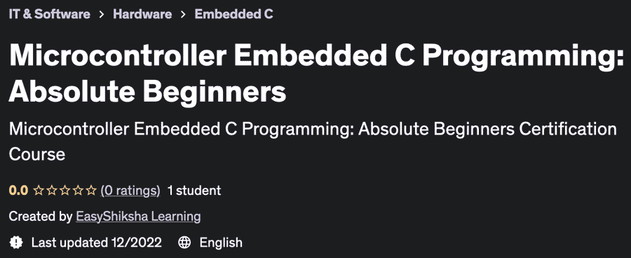 Pictures · Udemy — Microcontroller Embedded C Programming: Absolute Beginners 2022-12