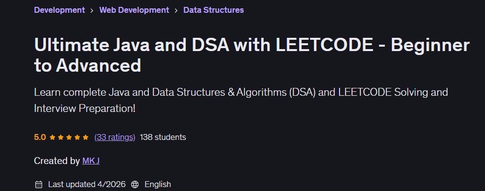 الصور · Java Ultimate و DSA مع LEETCODE – المبتدئين إلى المتقدمين 2026-3