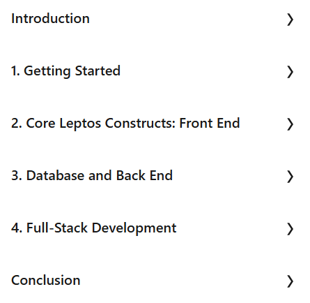 Course topics · Full-Stack Web Applications with Rust and Leptos 2024-2