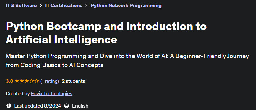 Pictures · Udemy — Python Bootcamp and Introduction to Artificial Intelligence 2024-8