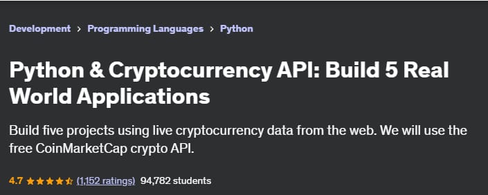 Pictures · Udemy — Python & Cryptocurrency API: Build 5 Real World Applications 2018-7