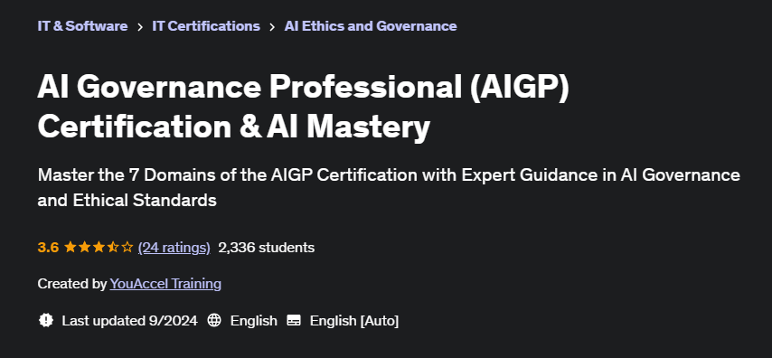 Pictures · AI Governance Professional (AIGP) Certification & AI Mastery 2024-9
