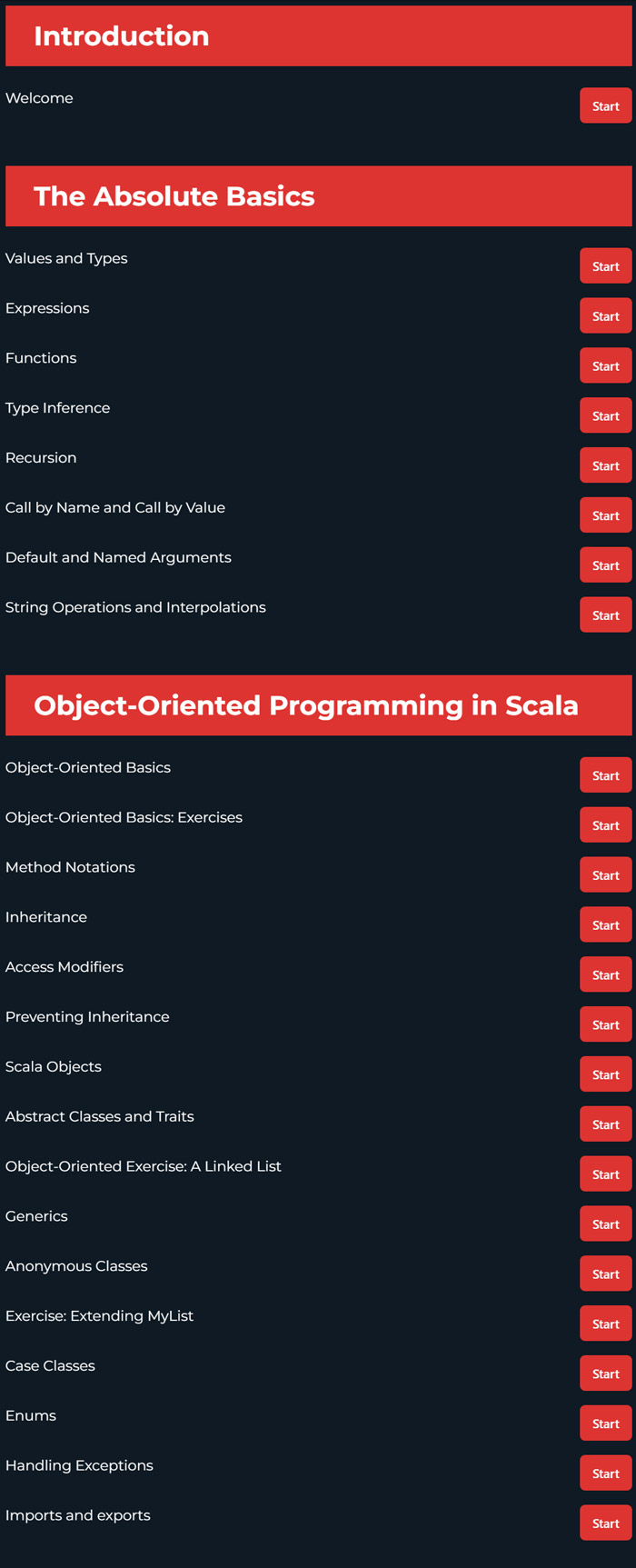 Course topics · RocktheJVM – Scala 3 & Functional Programming Essentials 2022-12