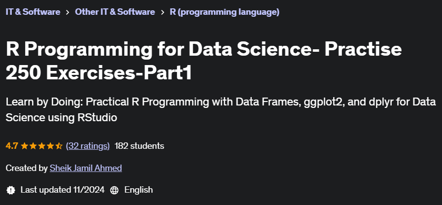 Pictures · Udemy — R Programming for Data Science- Practise 250 Exercises-Part1 2024-11