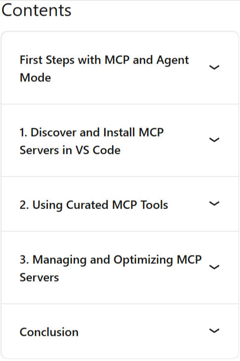 Sujets du cours · Hands-On MCP: Extend Agent Mode avec VS Code 2025-9