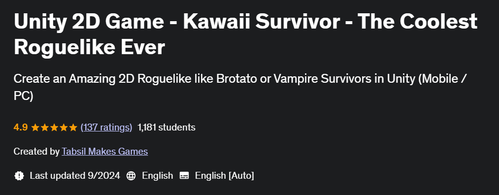 Pictures · Unity 2D Game – Kawaii Survivor – The Coolest Roguelike Ever 2024-9