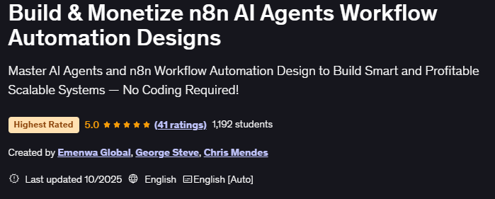 Bilder · Konstruktion & Monetize n8n AI Agent Workflow Automation Designs 2025-9