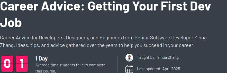Pictures · ZeroToMastery – Career Advice: Getting Your First Dev Job 2025-4