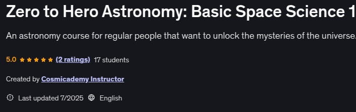 Pictures · Zero to Hero Astronomy: Basic Space Science 1 2024-4