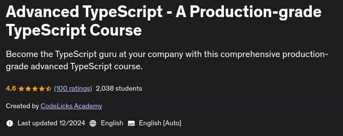 Pictures · Udemy — Advanced TypeScript – A Production-grade TypeScript Course 2024-12