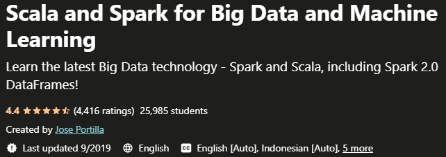 Pictures · Udemy — Scala and Spark for Big Data and Machine Learning 2019-9
