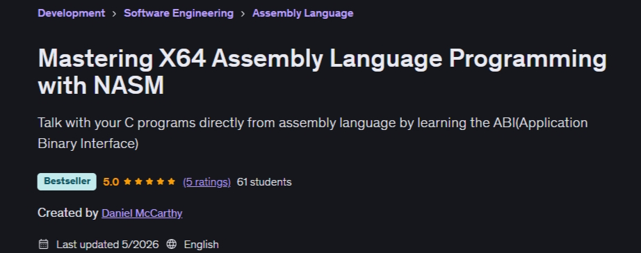 Pictures · Mastering X64 Assembly Language Programming with NASM 2026-4