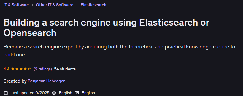 चित्र · Elasticsearch या Opensearch का उपयोग करके खोज इंजन का निर्माण करें 2025-9