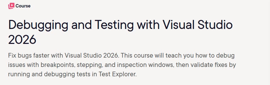 Изображения · Дебют и тестирование с помощью Visual Studio 2026 2026-6