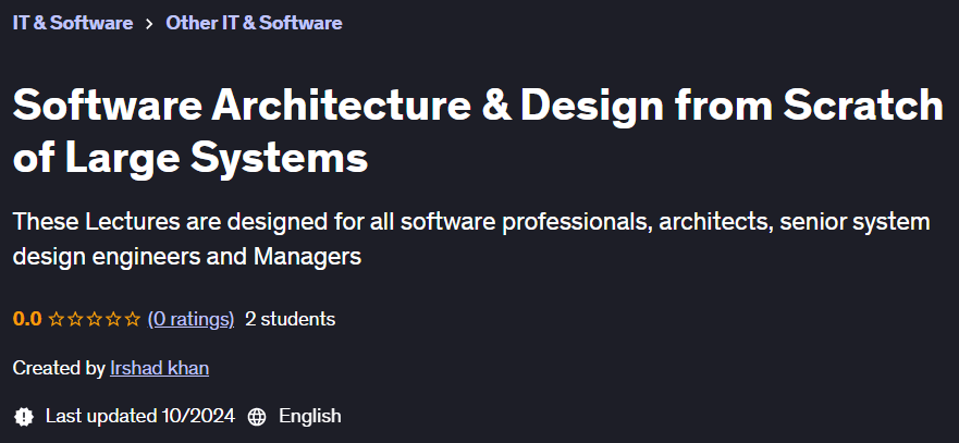 Pictures · Udemy — Software Architecture & Design from Scratch of Large Systems 2024-10