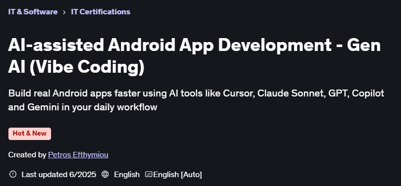 Pictures · Udemy — AI-assisted Android App Development – Gen AI (Vibe Coding) 2025-6