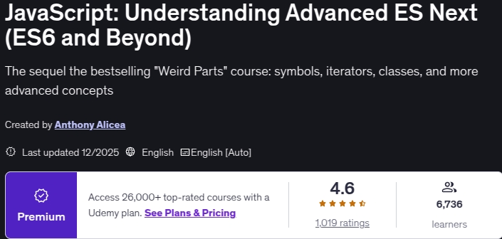 Pictures · JavaScript: Understanding Advanced ES Next (ES6 and Beyond) 2025-12