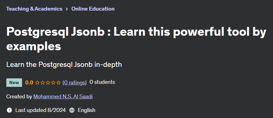 Pictures · Postgresql Jsonb : Learn this powerful tool by examples 2024-8