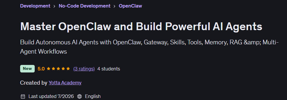 الصور · الماجستير OpenClaw وبناء قوي AI وكلاء 2026-7