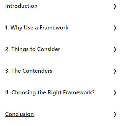 Course topics · Exploring and Selecting PHP Frameworks 2024-5