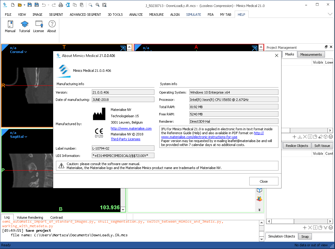 Pictures · Materialise Mimics Innovation Suite 21.0 x64 / 3-matic 18.0.0.1645