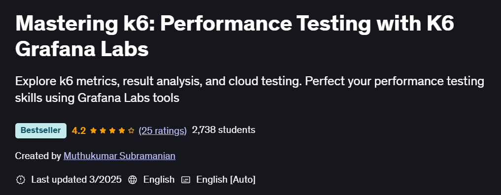 Pictures · Mastering k6: Performance Testing with K6 Grafana Labs 2025-3